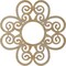 Ekena Millwork Cohen Wood Fretwork Pierced Ceiling Medallion, Hickory, 40"OD x 13 5/8"ID x 3/8"T CMWP40X40X0375COHI - alternate 3